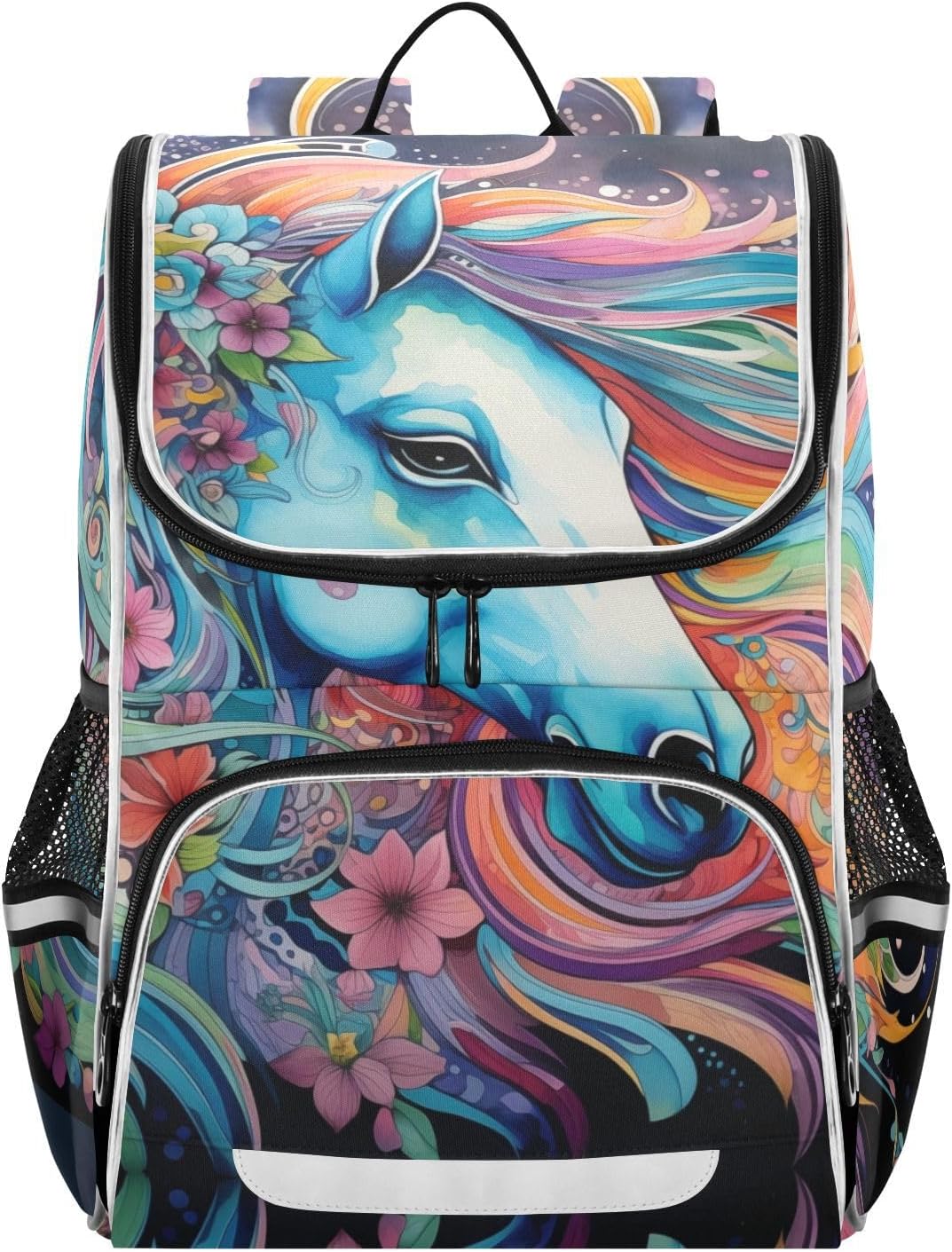 Ethnic Horse Cute Backpack For Girls Kids Backpack Boys Teen School Bag Bookbag Travel Daypacks