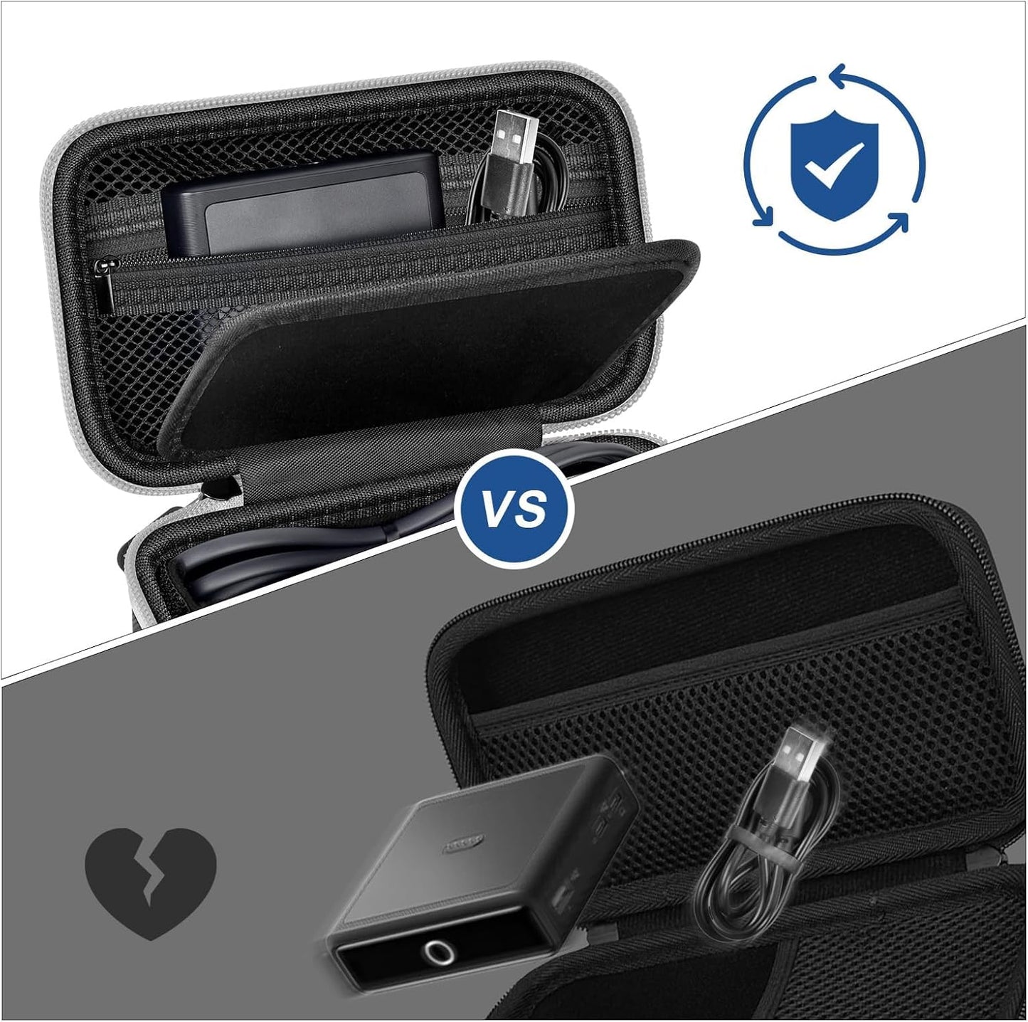 Case Compatible with Anker Prime Power Bank, 27,650mAh 3-Port 250W& for Prime USB C Charging Station, Storage Travel Holder for Anker Prime Charging Base, Portable Chargers, Cable, Adapter (Box Only)