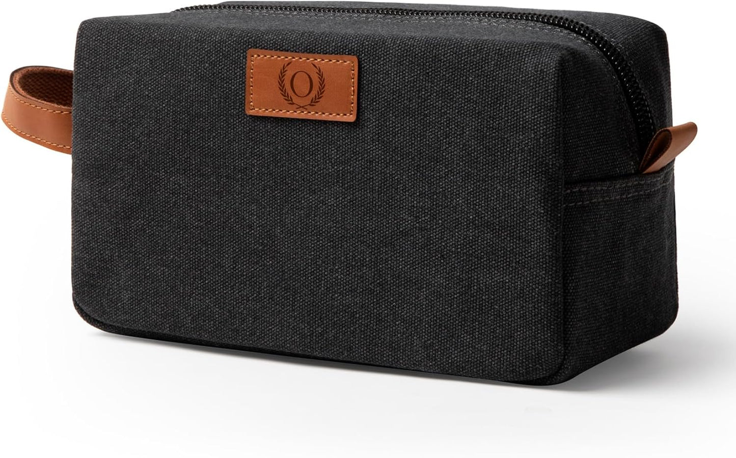 Janhavi Travel Essentials Toiletry Bag Waterproof,Canvas Initials & Wheat Ear, Groomsmen Gifts
