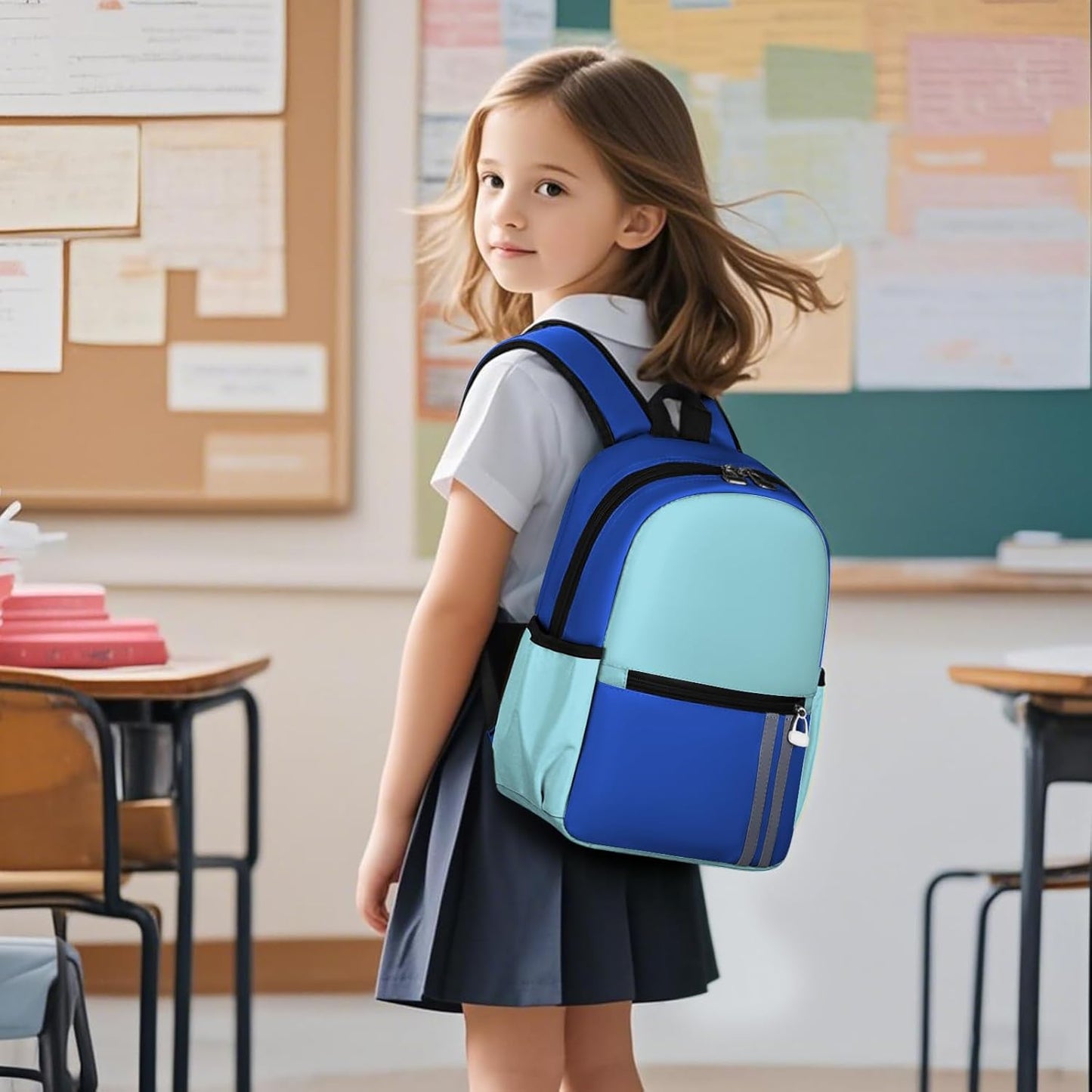 Kids Backpack for Boys Kindergarten School Backpack 14 inch Bookbag for Boys 4-8