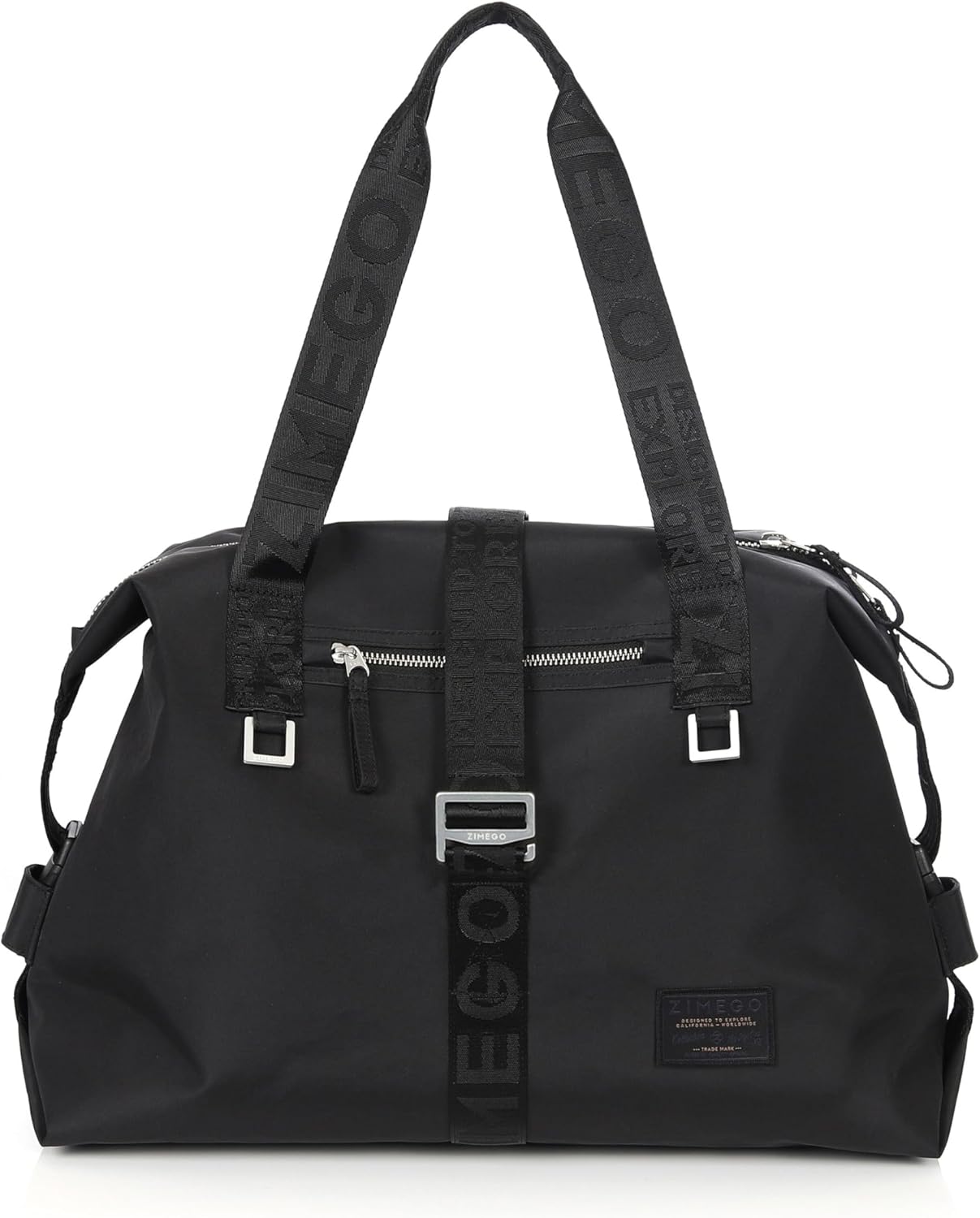 ZIMEGO Weekender Duffel Bag – Versatile Crossbody for Travel and Gym Tote, Black