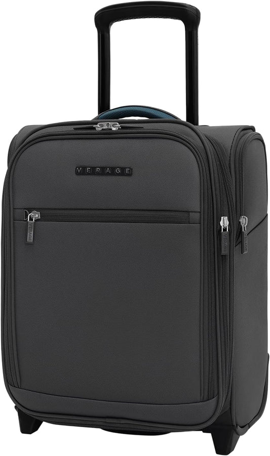 Verage Carry On Underseat Luggage with 2 Wheels & USB Port, 16 Inch Wheeled Spinner Bag Carry-on Luggages for Airlines, Lightweight Suitcase Men Women, Pilots and Crew(16-Inch Rolling Underseat Pro)