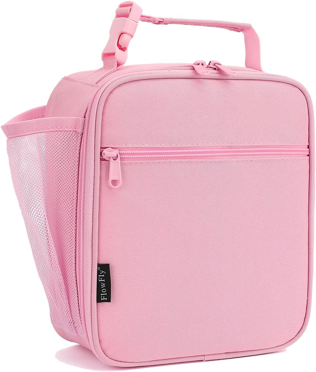 FlowFly Kids Lunch box Insulated Soft Bag Mini Cooler Back to School Thermal Meal Tote Kit for