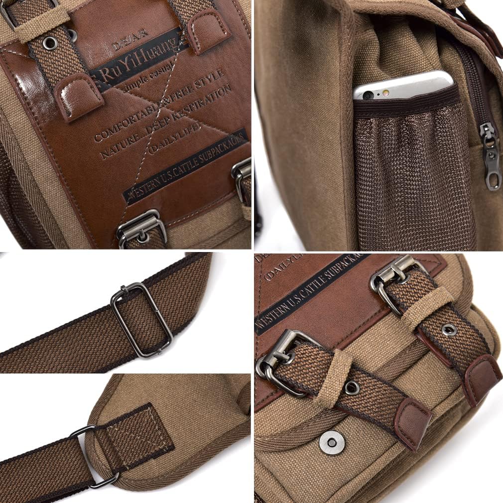 Leather Waist Pack Drop Leg Bag for Men Women Belt Bumbag Multi-Purpose Motorcycle Bike Outdoor