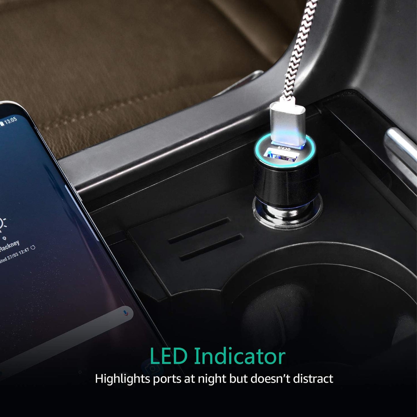 Fast USB Car Charger, Quick Charge 3.0 34W Dual USB Port ARTTRON Fast Car Charge Adapter for iPhone iPad Android Samsung LG Goole Note
