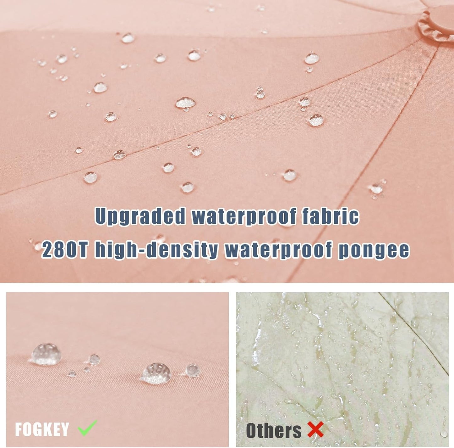 Large Windproof Travel Umbrella, Portable Reverse Folding Car Umbrella, Compact Inverted Design