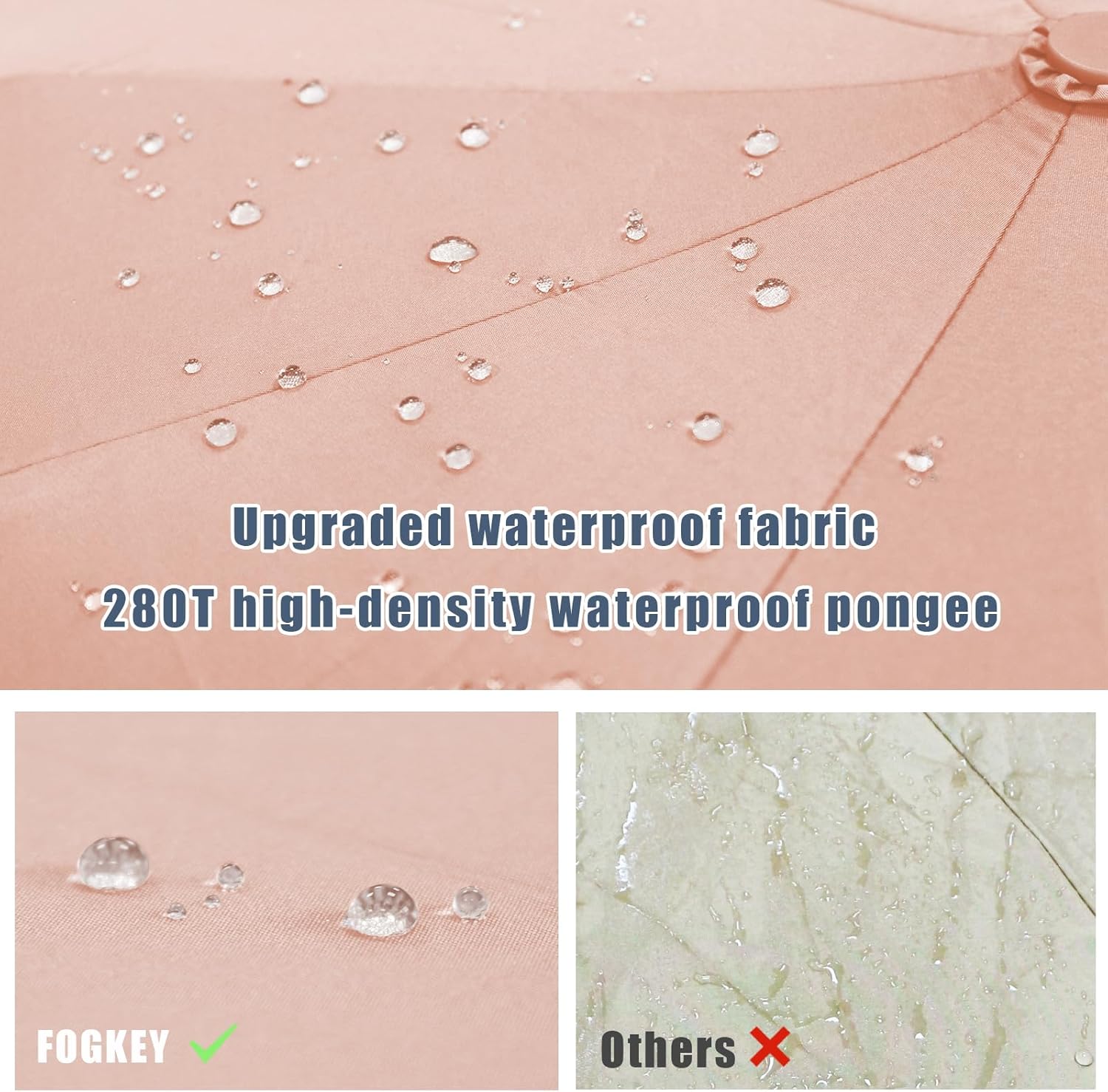 Large Windproof Travel Umbrella, Portable Reverse Folding Car Umbrella, Compact Inverted Design