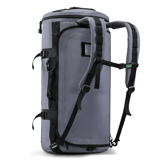 Haimont Heavy Duty Convertible Travel Duffel Backpack, Grey, 90L – product image