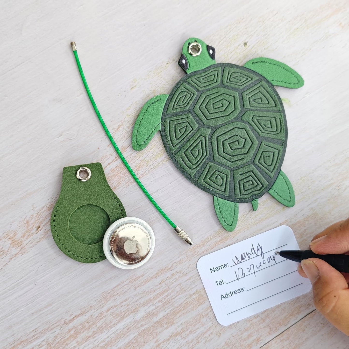 Luggage Tags for Suitcases, Faux Leather Cute & Funny Travel Suitcases Tag with ID Label,Stainless Steel Loop