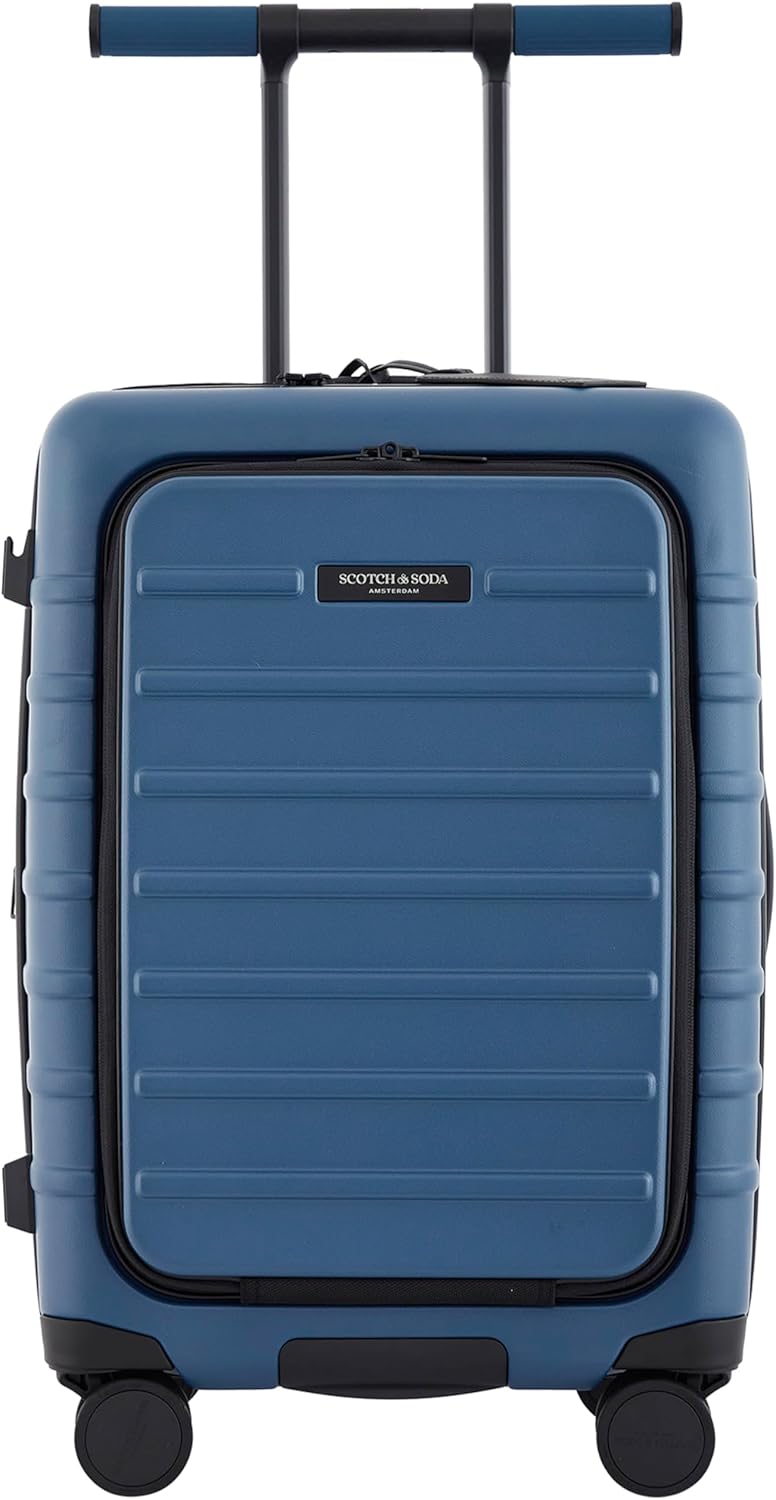 Scotch & Soda Tilburg Luggage, Heritage Blue, 22-Inch Carry-On