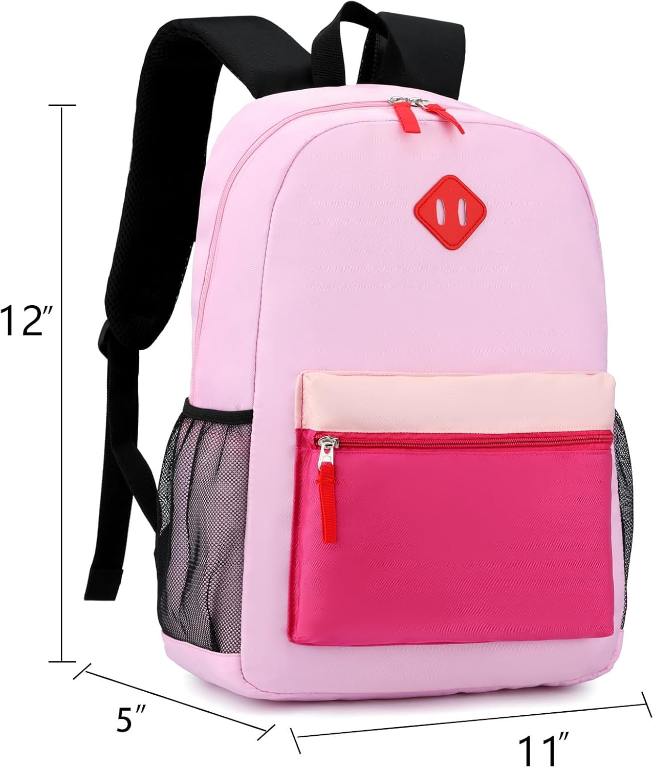 Toddler Backpack,12inch Preschool Backpack for Kids Boys and Girls 2-4 Kindergarten Preschool Bookbag with Chest Buckle (Purple Pink, Small)