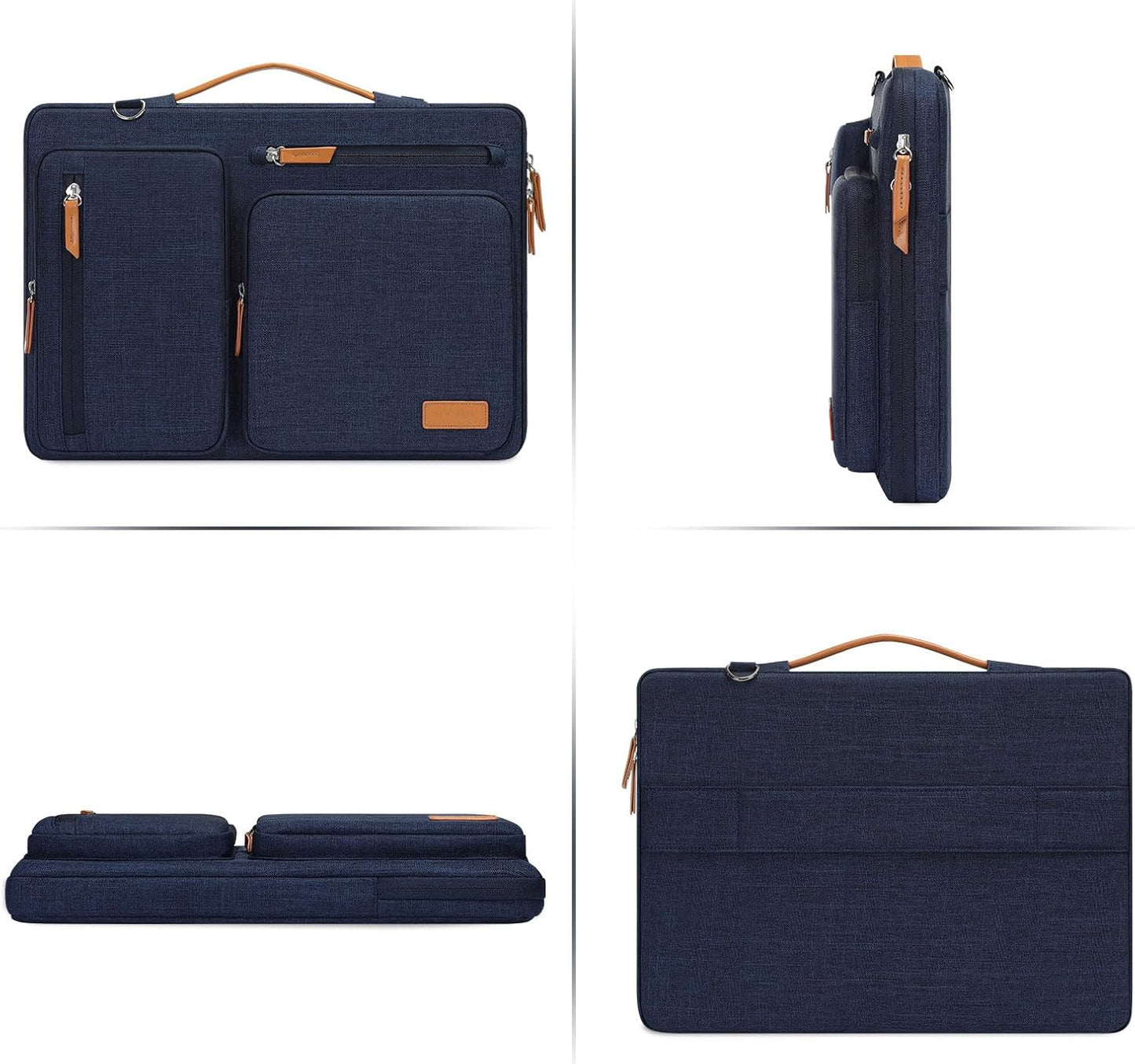 MOSISO 360 Protective Laptop Shoulder Bag,17-17.3 inch Computer Bag Compatible with MacBook, HP
