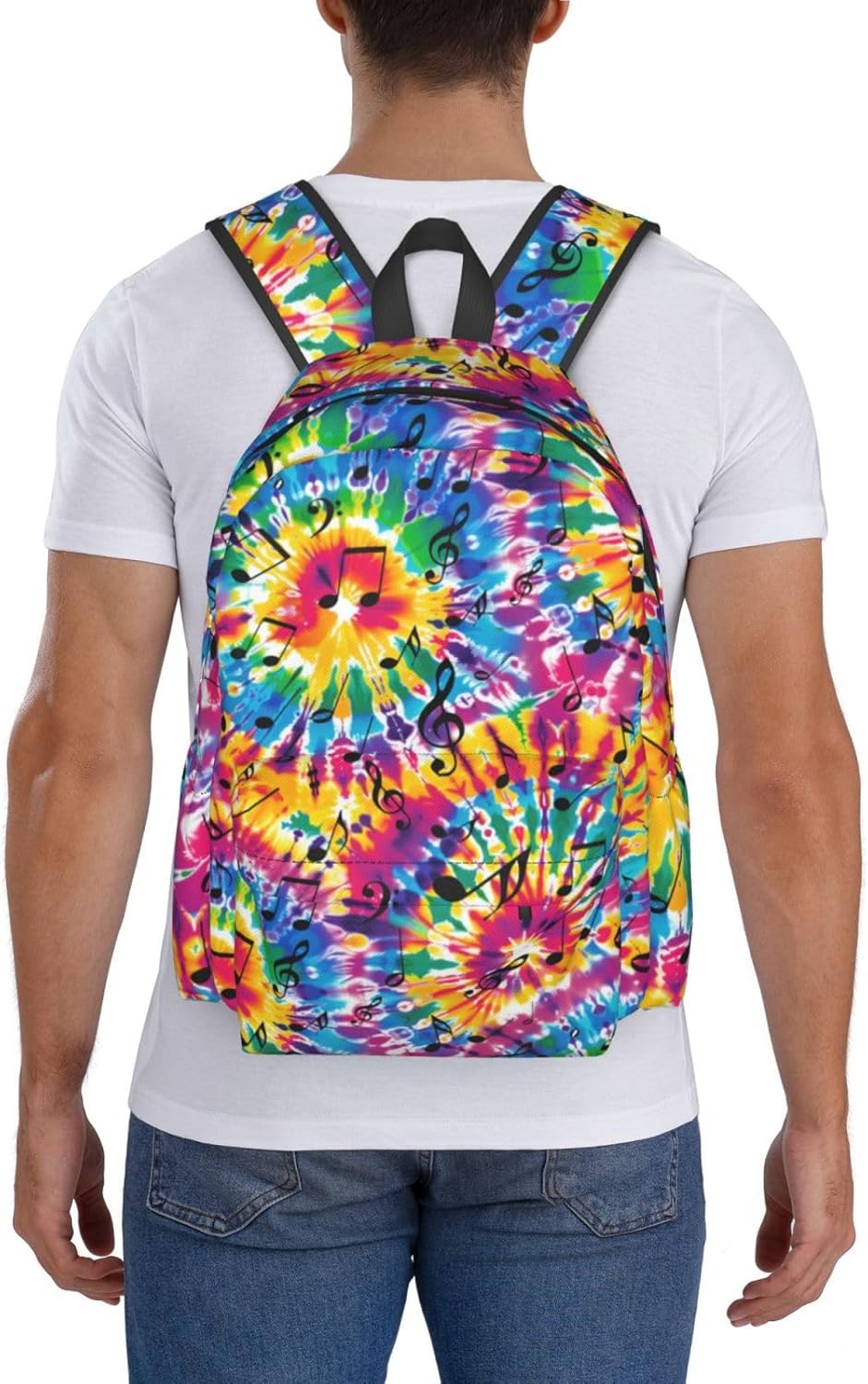 Tie Dye Backpack School Bag Lightweight Bookbag Laptop Travel Daypack For Kids Girls Boys Teens