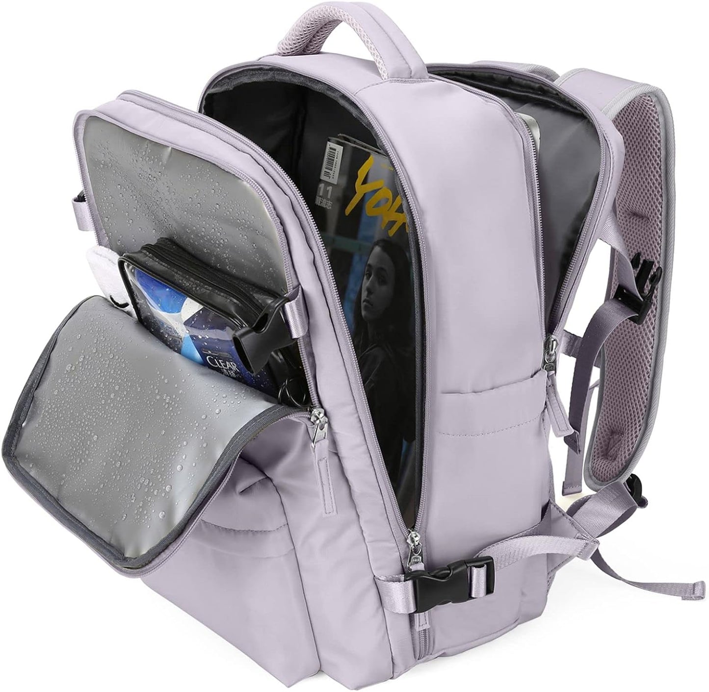 WONHOX Large Travel Backpack Carry on Flight Approved Laptop Work Business Backpack for Women Men Mochila de Viaje