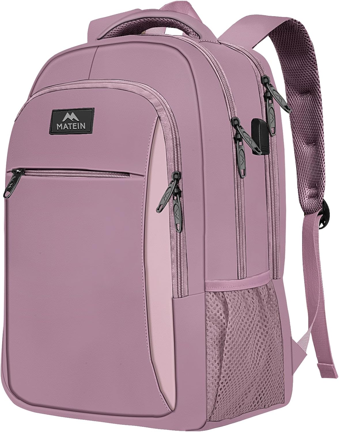 MATEIN Travel Laptop Backpack, Business Anti Theft Slim Sturdy Laptops Backpack with USB Charging