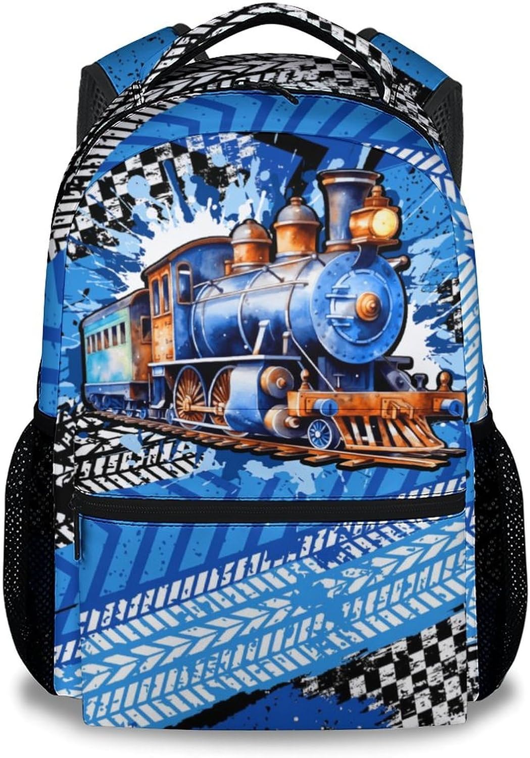 Kids' Backpacks, Train Backpack for Boys, 17" Toddler Bookbag for Elementary Preschool Kindergarten, Lightweight Children School Bag