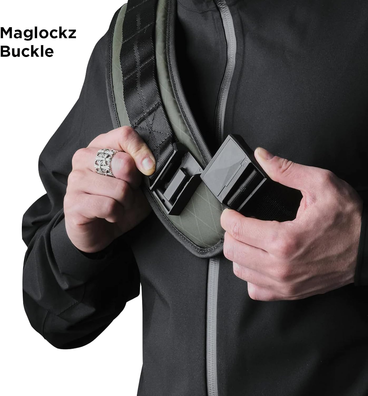 ALPAKA Bravo Sling Max, 8L RFID-Blocking Sling Laptop Bag for Men with Maglockz Buckle, Lockable