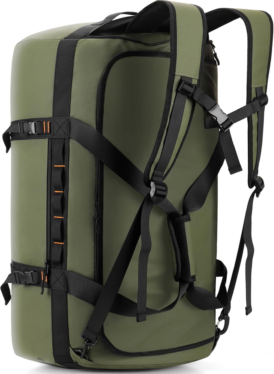 40L/60L/90L Large Waterproof Duffle Bag Backpack for Men, Mens Duffel Backpack Bags for Traveling, Heavy Duty (Green, 40L)