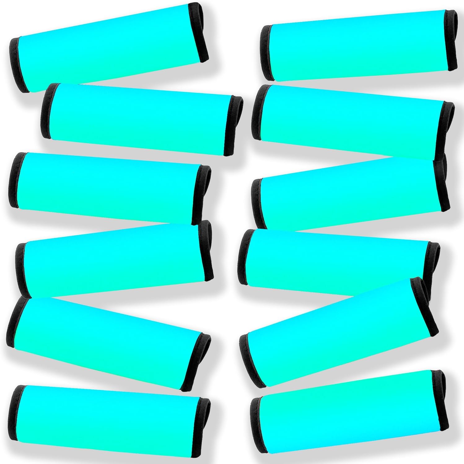 Luggage Handle Wrap 12 Pack-Bulk Luggage Handle Wraps For Suitcases Neoprene Handle