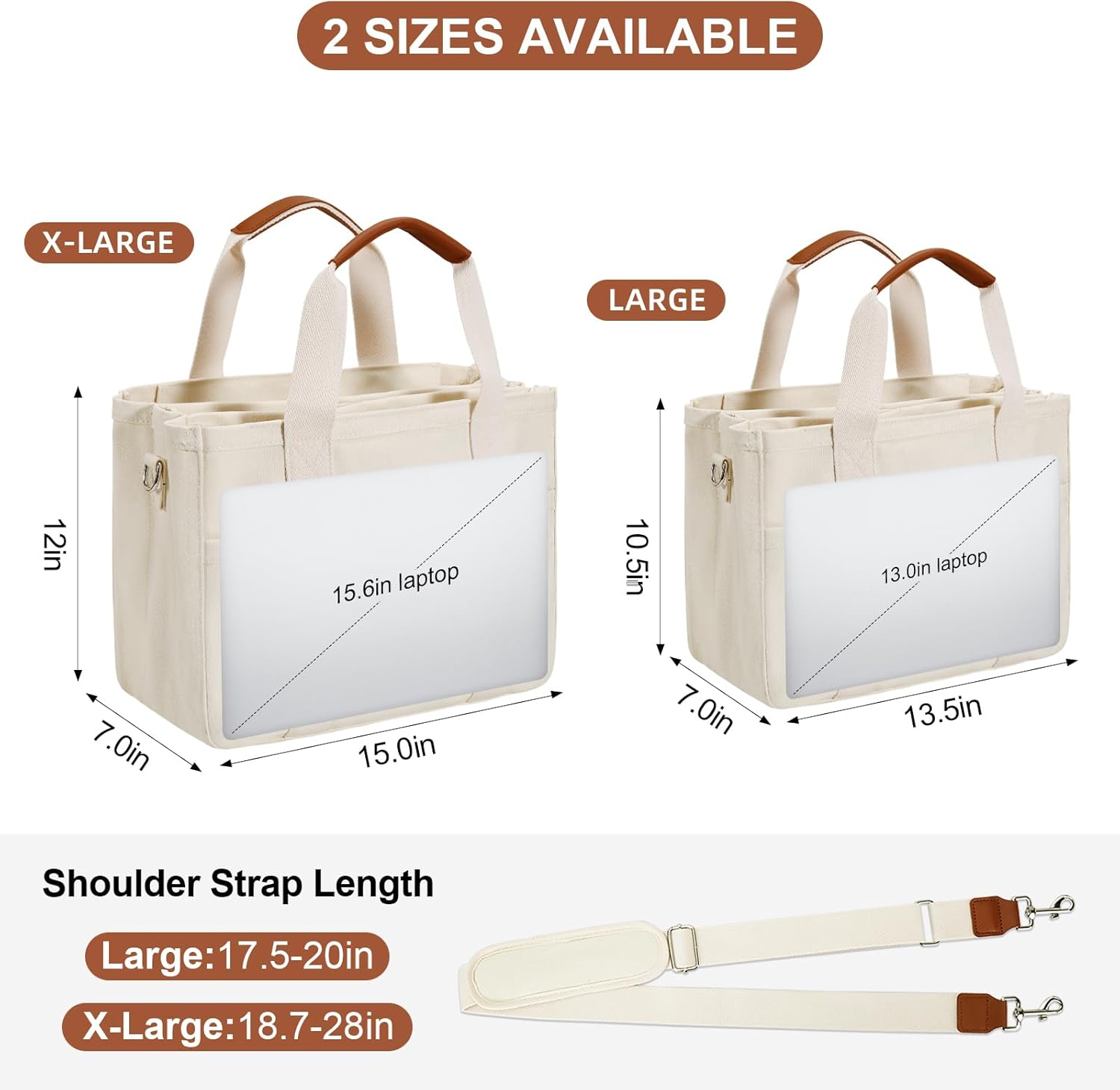 KKXIU Canvas Tote Bag for Women with Zipper and Compartments Crossbody Large Bible Messenger Purse