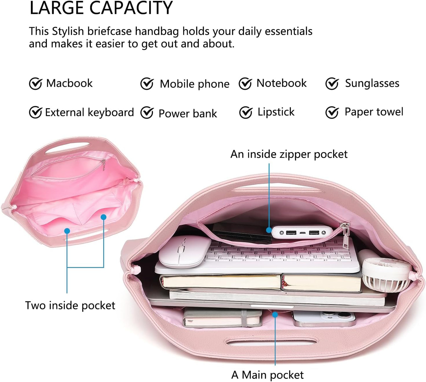 Official Document Computer Bag Stylishly Sleek with Multiple Compartments and Easy to Carry Design
