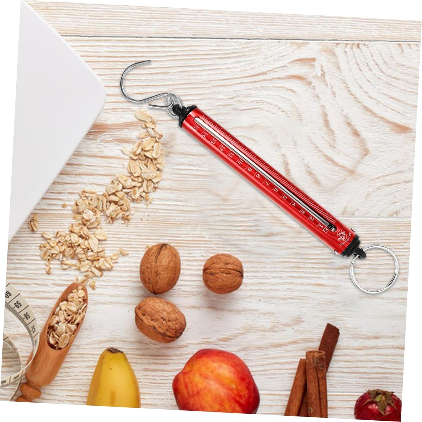 OUNONA 15kg Portable Luggage Scale Digital Scale Hanging Hook Handheld for Travel and Camping