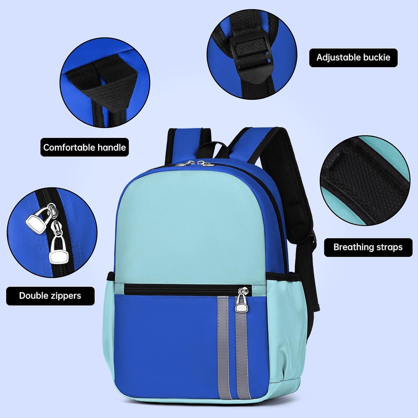 Kids Backpack for Boys Kindergarten School Backpack 14 inch Bookbag for Boys 4-8