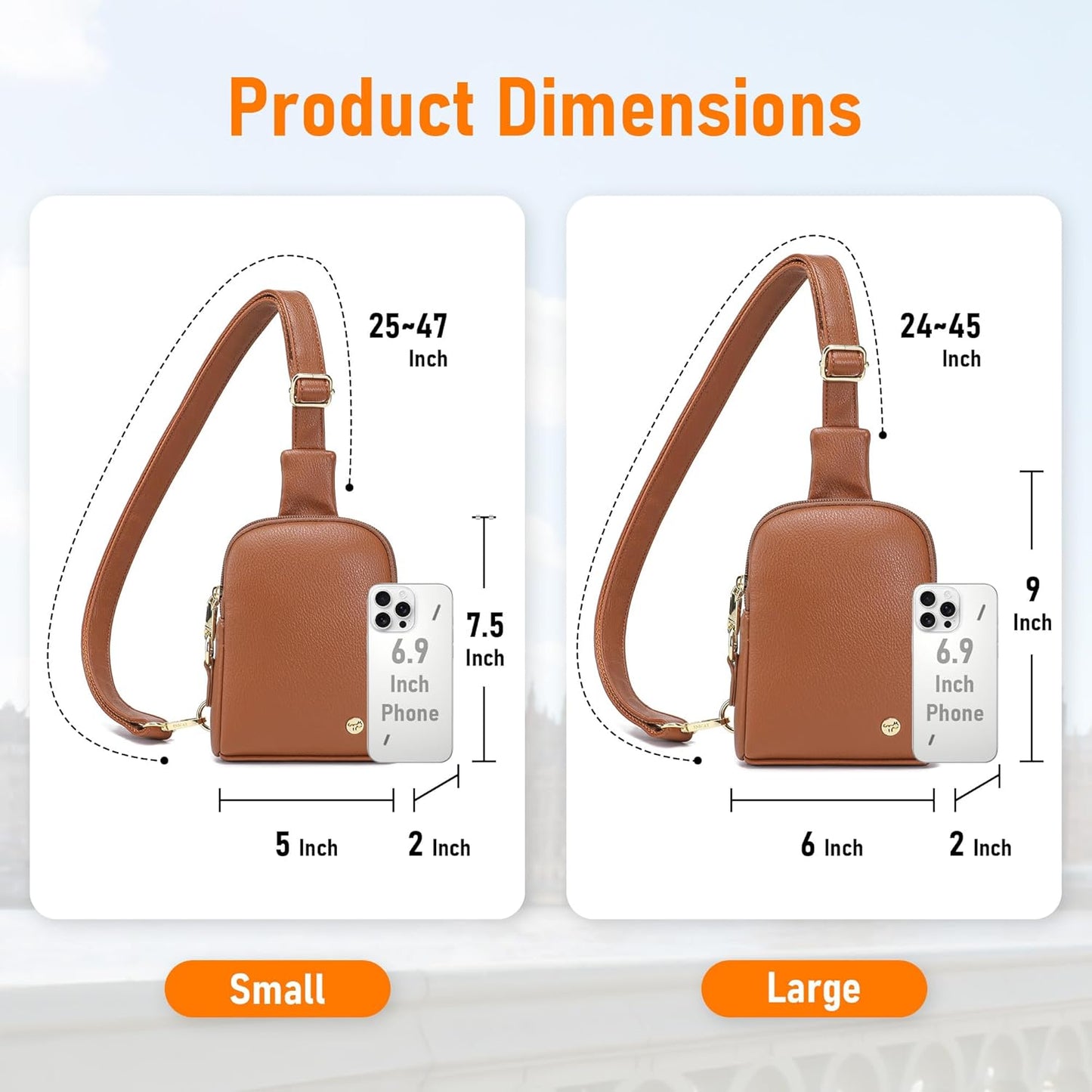 INICAT Travel Small Sling Bag Faux Leather Crossbody Bags Women Cross Body Bag Purses for Woman