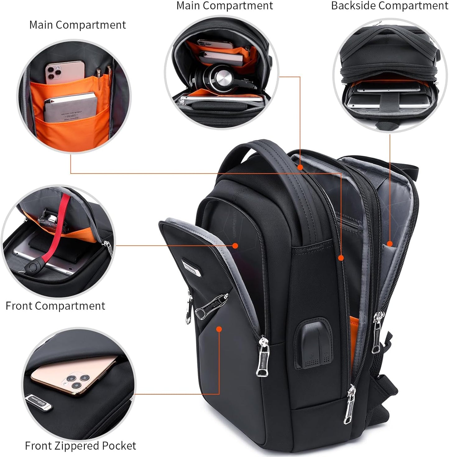 Hiking Daypack Shoulder Backpack Crossbody Hiking Purse for Men, Chest Bags with USB Charger Port For Casual Camping Biking Travel Cycling