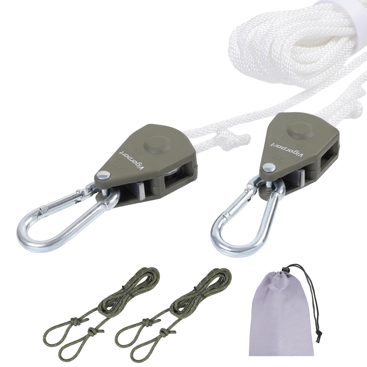 Vigorport Retractable Travel Clothesline, Portable Clothes Laundry Line