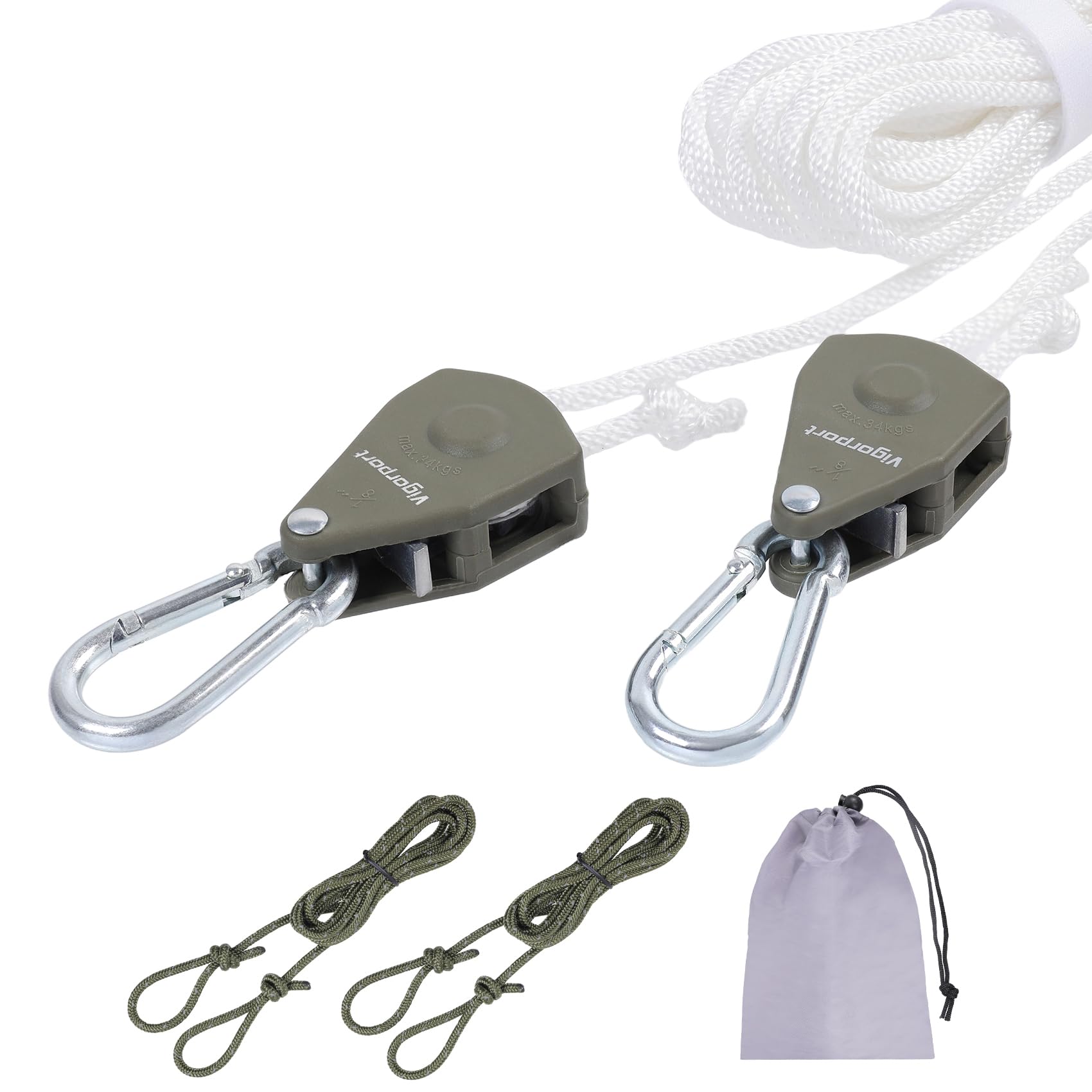 Vigorport Retractable Travel Clothesline, Portable Clothes Laundry Line