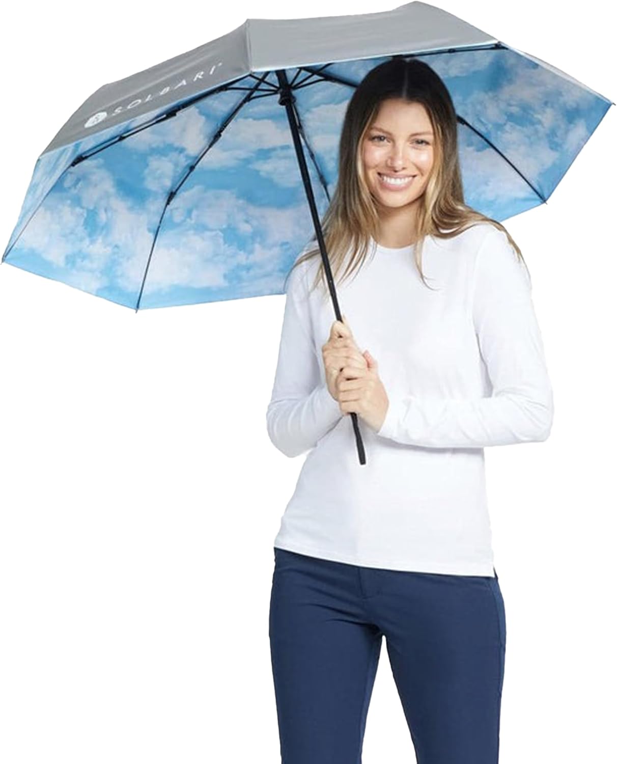 Solbari Compact Sun Protective Umbrella UPF 50+ UV Protection, Ultra-Light & Travel-Friendly