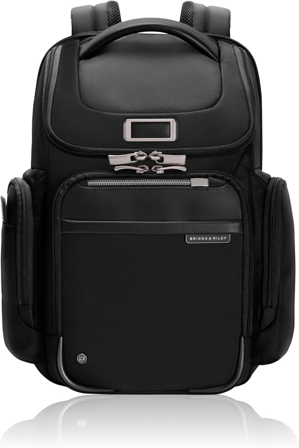 Briggs & Riley Medium Widemouth Backpack for Women & Men - Laptop Backpack, For Work & Travel, Lightweight & Durable, Padded Straps, Fits up to 15" Laptop - @work Collection, Black