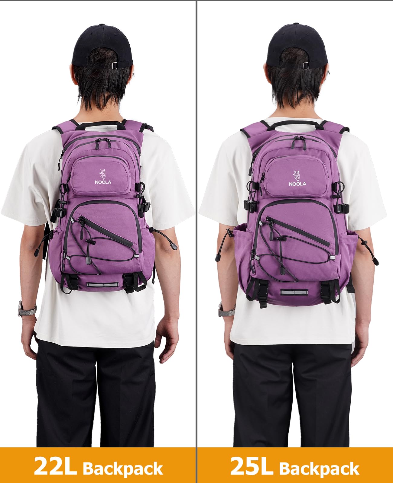NOOLA Hydration Hiking Backpack with 3L Water Bladder - 25L Water Backpack for Cycling, Running