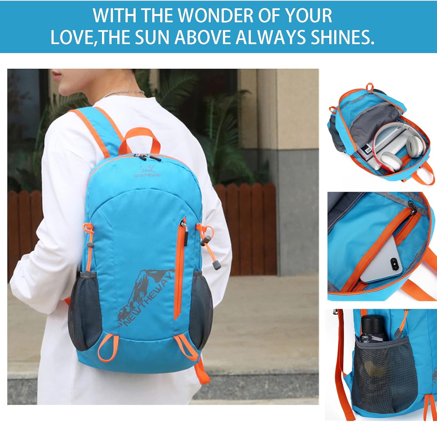 Lywencom Hiking Backpack,20L sports lightweight folding waterproof ultra-light backpack suitable