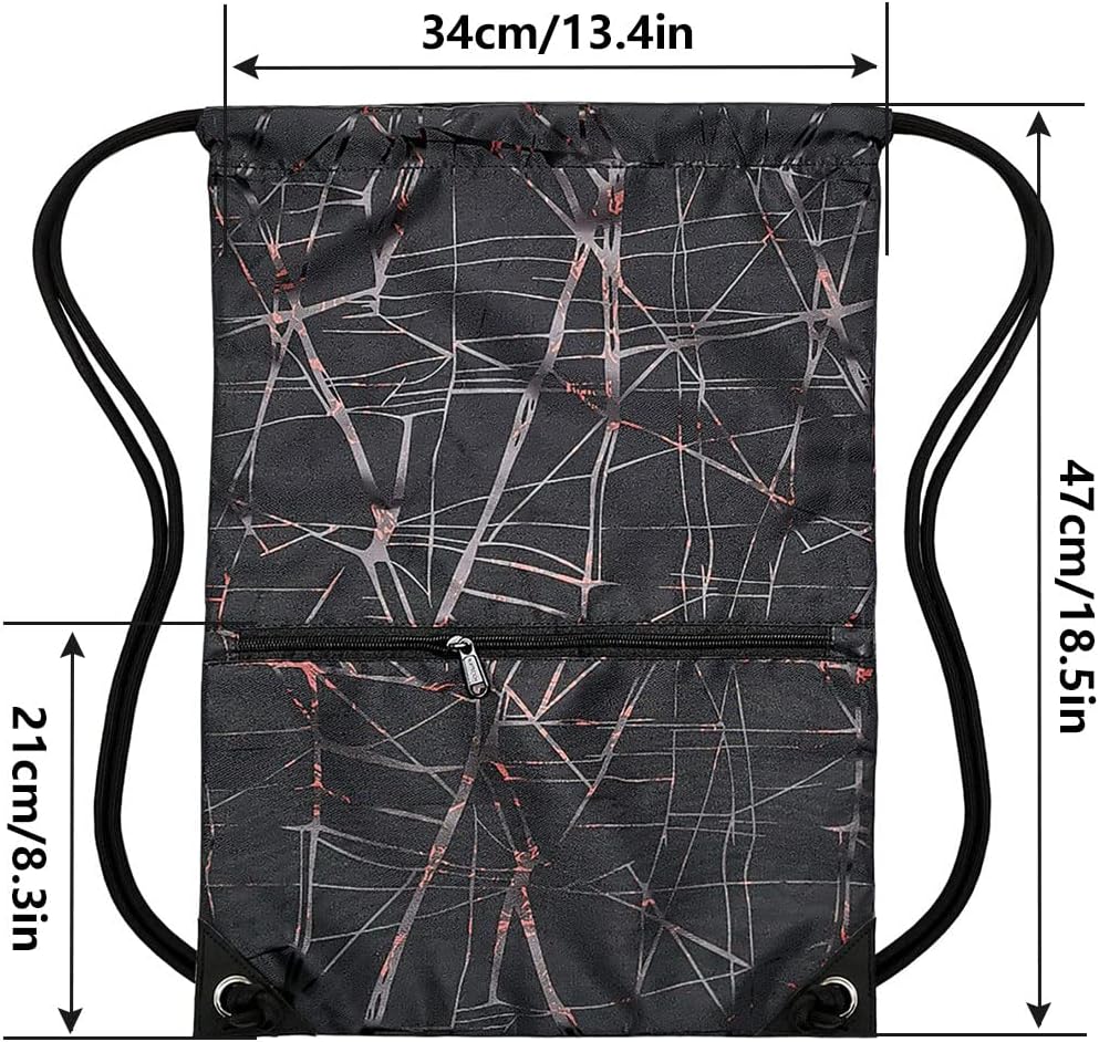 HOLYLUCK Drawstring Backpack Bag Sport Gym Sackpack