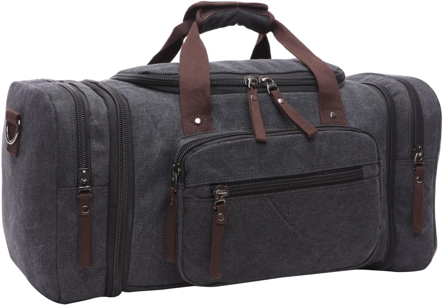 Duffle Bag for Travel, Large Canvas Duffel Bag for Travelling Overnight Weekender Bag Carry On Bag