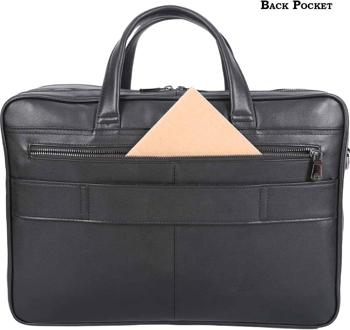 STAR VISTA Sforza Large 18" Laptop Messenger Bag, Leather Briefcase for Men, Business Travel, YKK Zippers and Brass Hardware