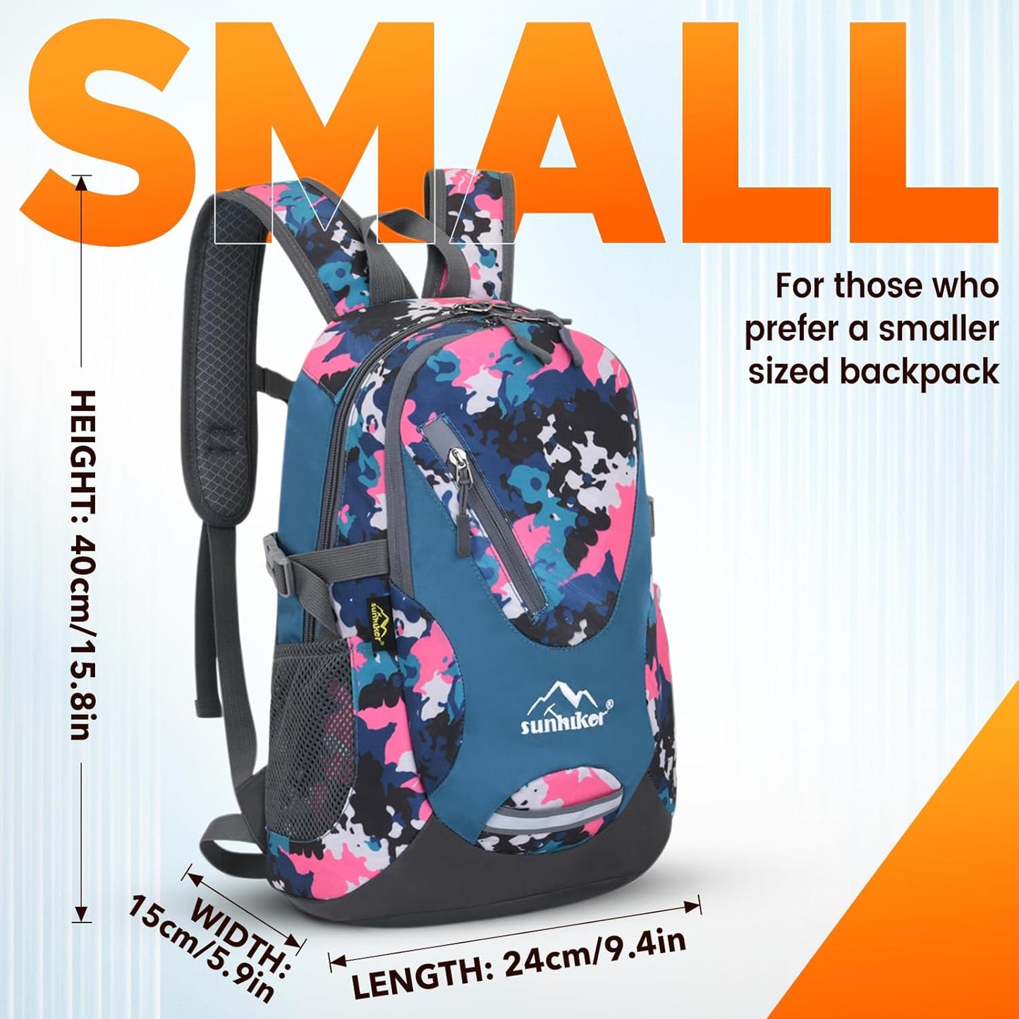 sunhiker Small Hiking Backpack Women Men 20L Lightweight Travel Backpack Daypack Casual Backpack For Cycling Outdoor Camping