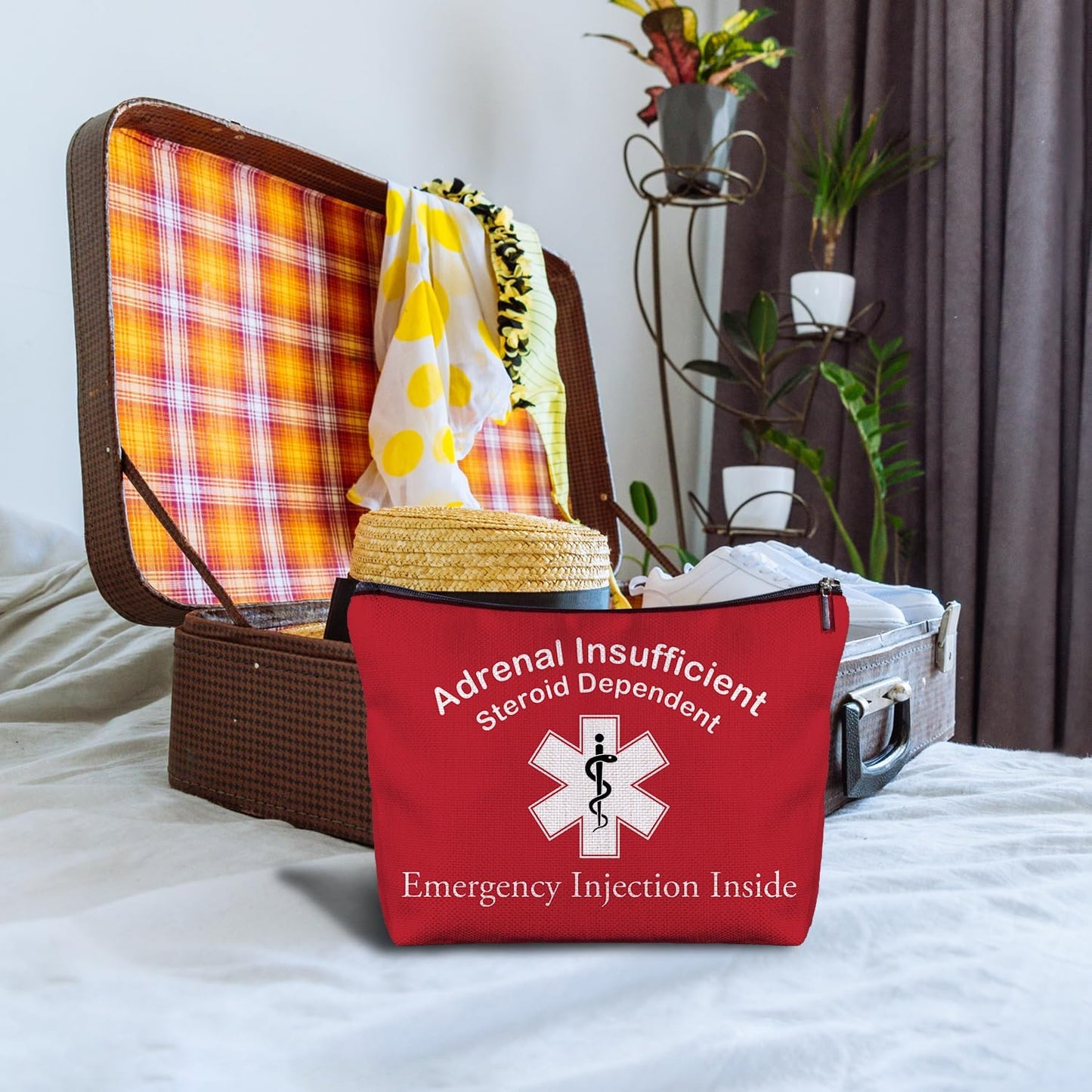 Nurse Doctor Cosmetic Bag - Doctor Nurse Gifts for Women, Nurse Small Medical Bag,Adrenal Insufficiency Makeup Bag, Emergency Makeup Bag, Emergency Injection Bag for Travel (4)