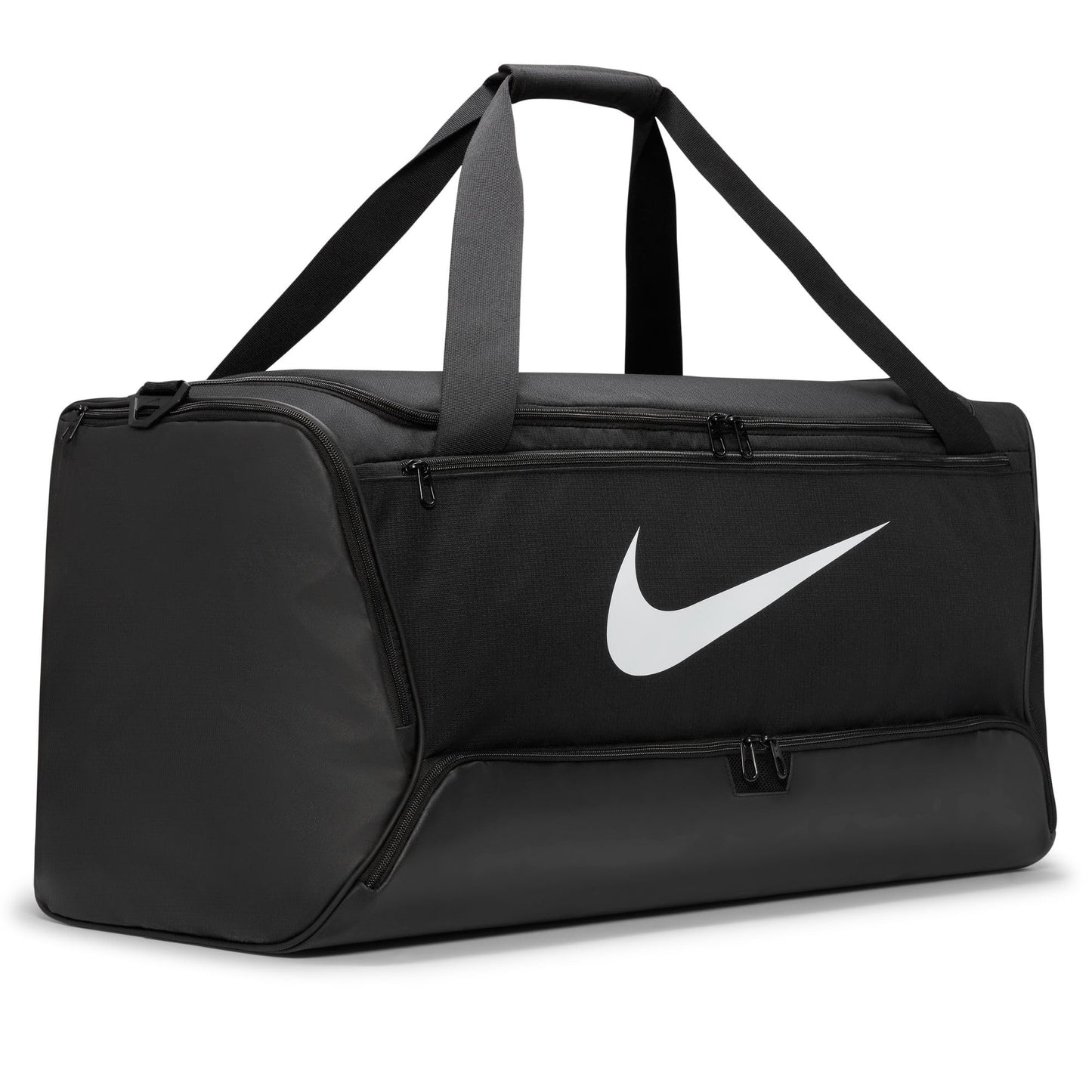 Nike Unisex Brasilia 9.5 Training Duffel Bag (Large, 95L), Black/Black/White, MISC