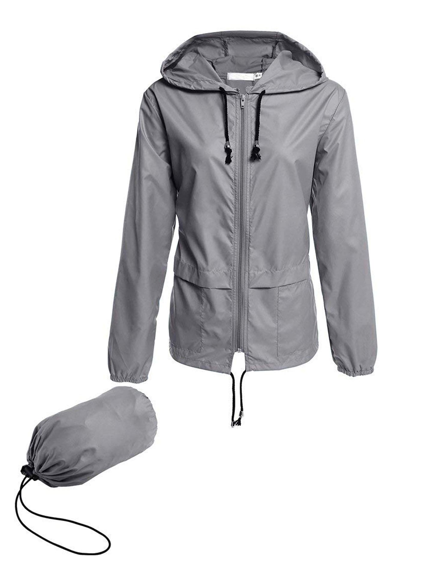 Avoogue Raincoat for Women Lightweight Waterproof Travel Rain Jackets Packable Outdoor Hooded