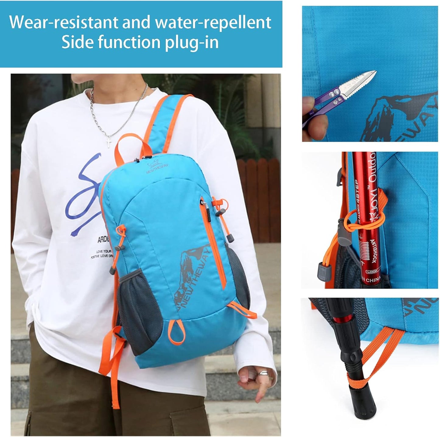 Lywencom Hiking Backpack,20L sports lightweight folding waterproof ultra-light backpack suitable