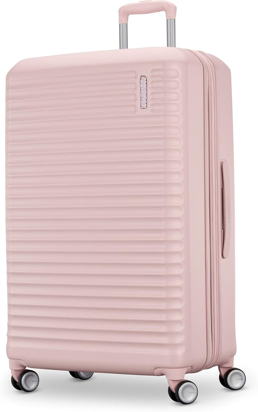 American Tourister Stratum 3.0 Large 28-Inch Spinner, Airline Approved, Durable Hardside Luggage, Expands 1.5", RightHeight™ Adjustable Handle, Pink Blush