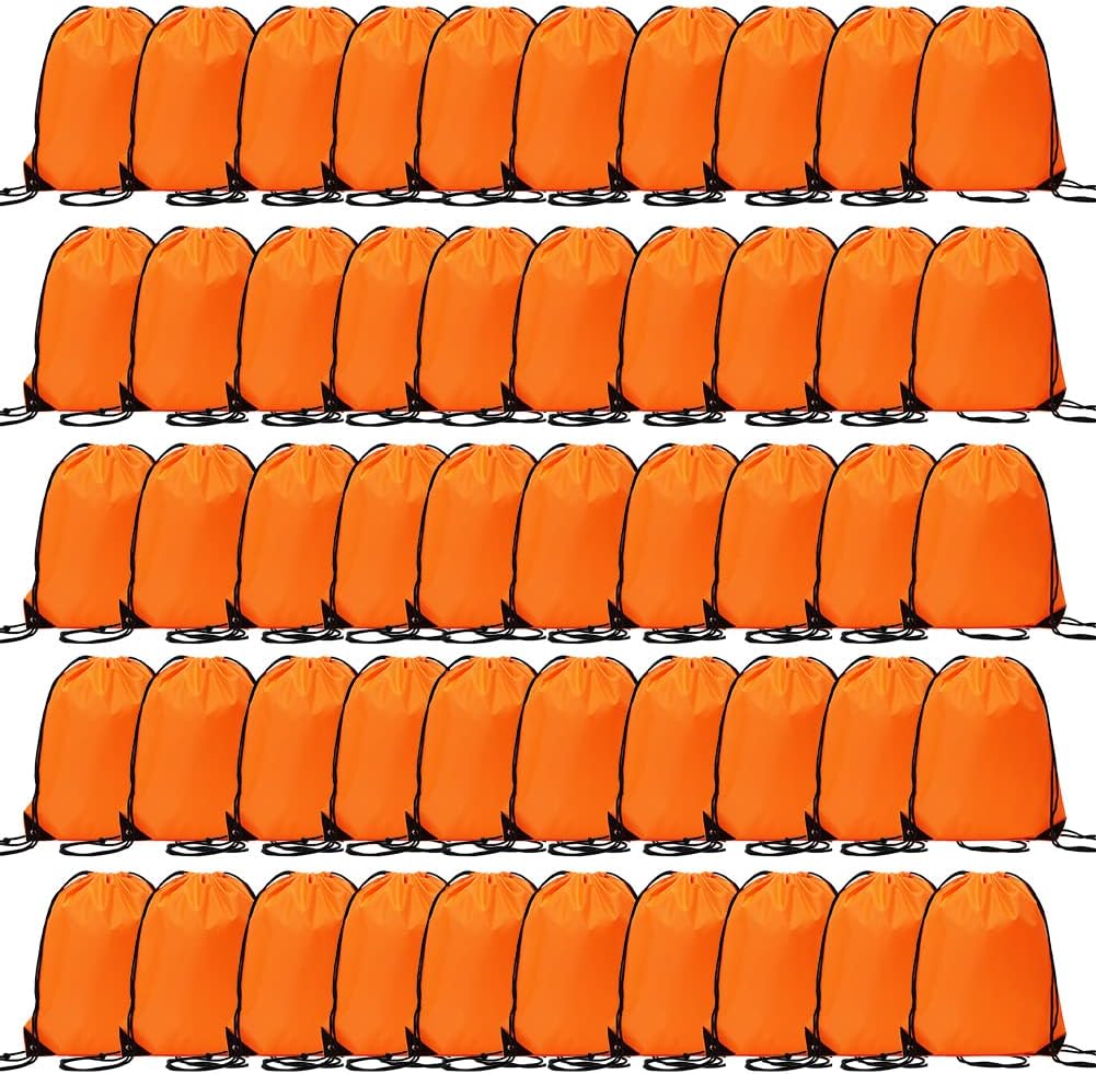 Bulk Drawstring Bags, Polyester Draw String Bags, Gym Sports Cinch Bag Drawstring Backpack for Women Men