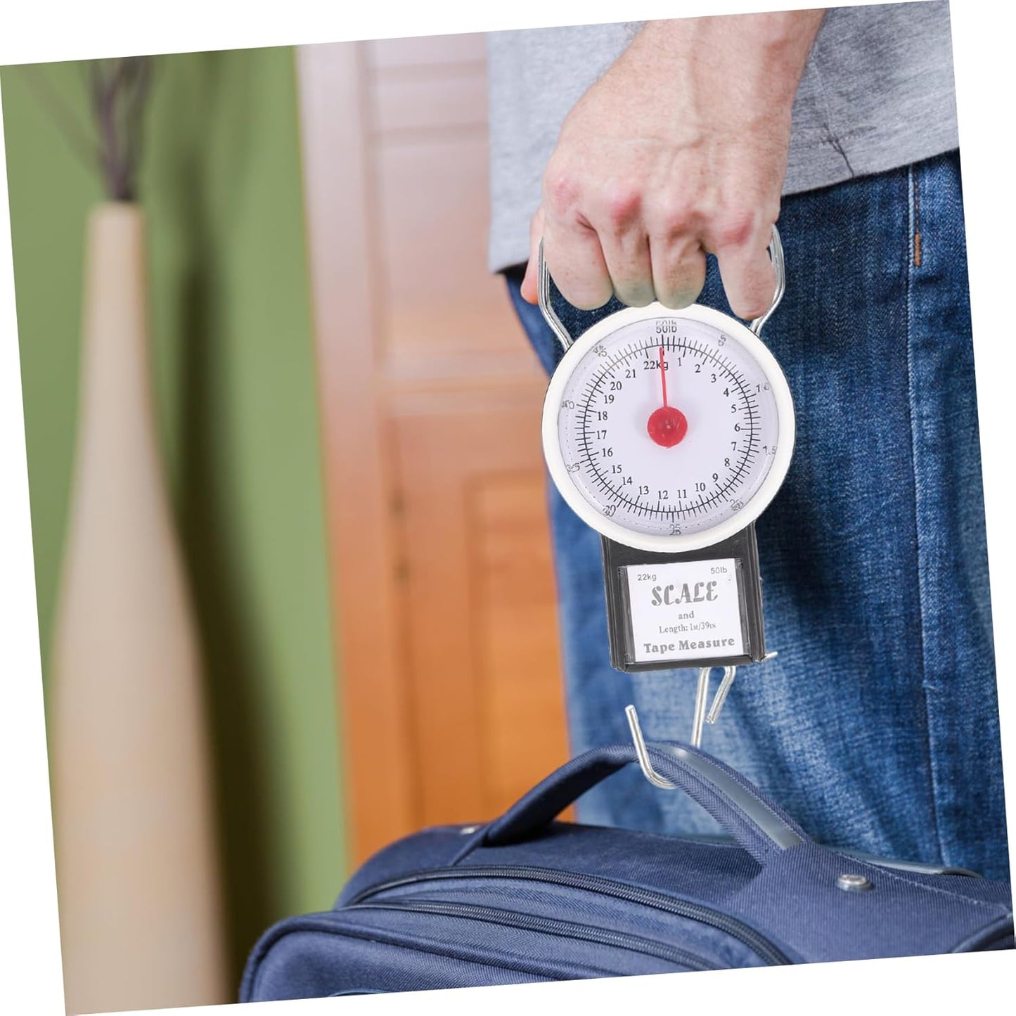 HANABASS Hanging Scale for Luggage Portable Analog Scale LCD Screen Lightweight Easy to Carry