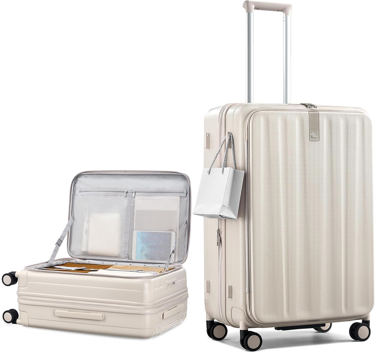 Hanke 26 Inch Expandable Luggage Top Opening Checked Bag Luggage Hard Shell Suitcases with Wheels