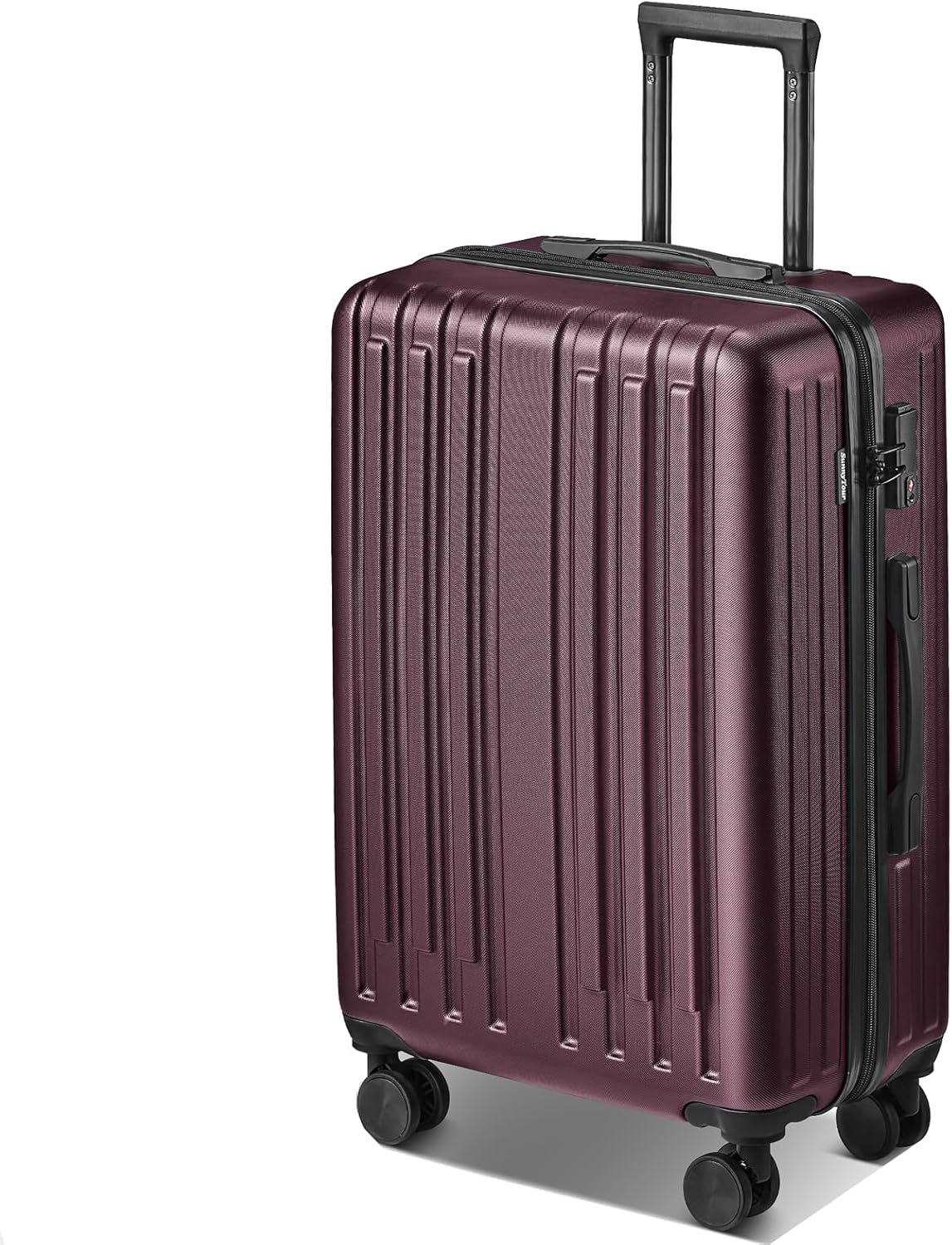 28 inch Luggage Hardside Lightweight Suitcase with Spinner Wheels TSA Lock for Travel Business,Wine