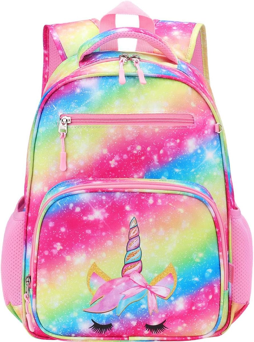 RHCPFOVR Kids Backpack for Girls - Girls Backpack 3-8 Ages Butterfly for Kids 15 Inch School Bookbag for Kindergarten Elementary School Bookbag for Girl 1st 2nd Grade