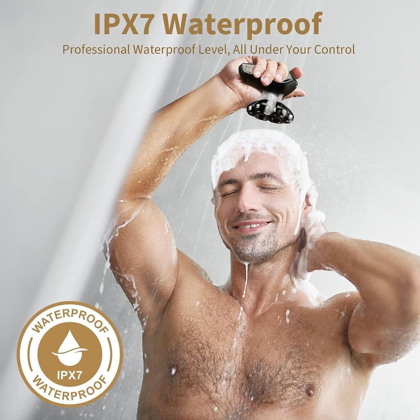 SHPAVVER Bald Head Shaver with Turbo Power and IPX7 Waterproof Design